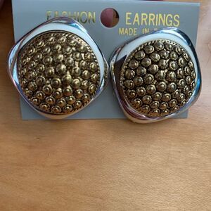 NWT Gold & Silver Clip-on Earrings